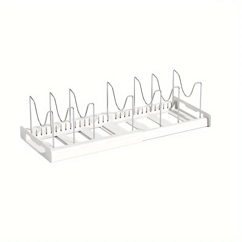 Expandable Kitchen Cabinet Pot Organizer