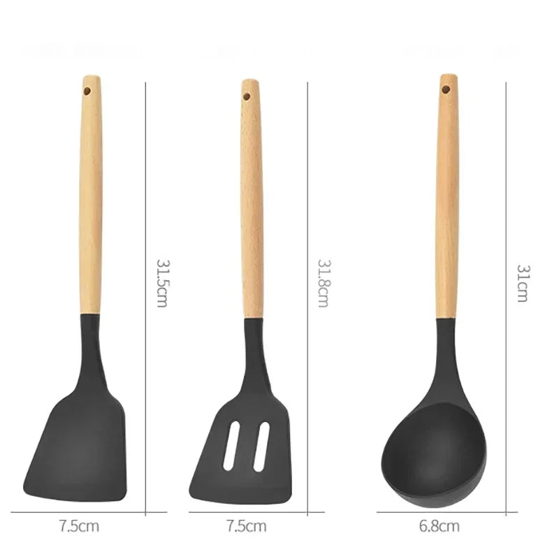 Silicone Kitchen Utensils Set