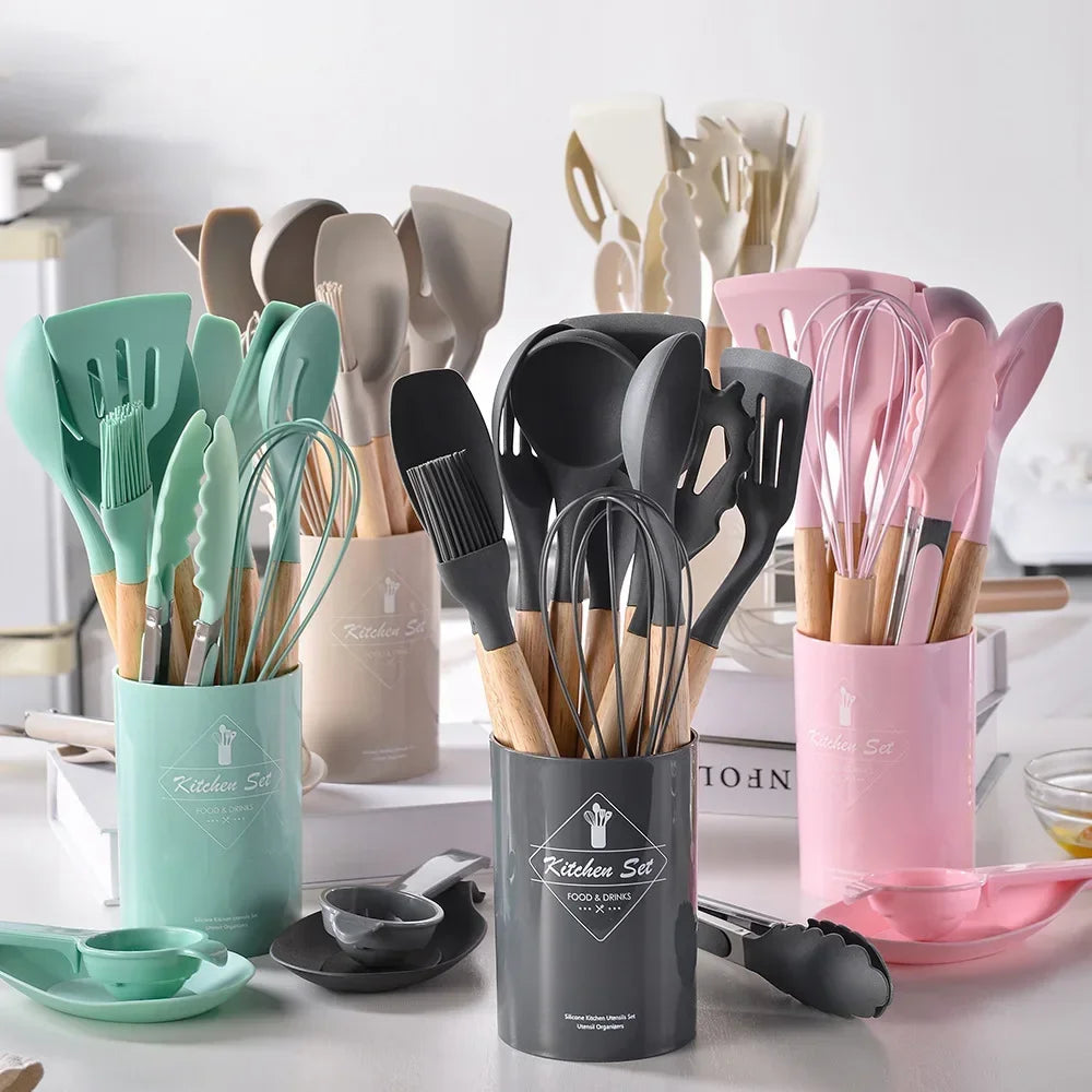 Silicone Kitchen Utensils Set