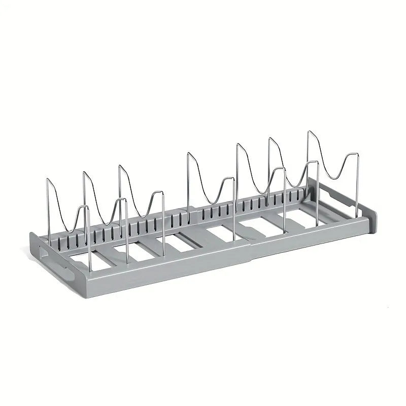 Expandable Kitchen Cabinet Pot Organizer