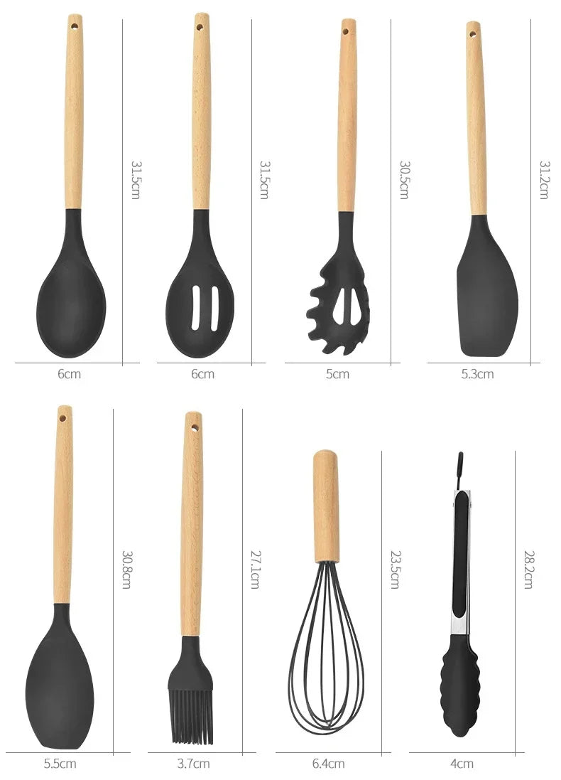 Silicone Kitchen Utensils Set