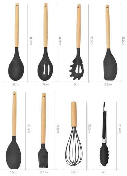 Silicone Kitchen Utensils Set