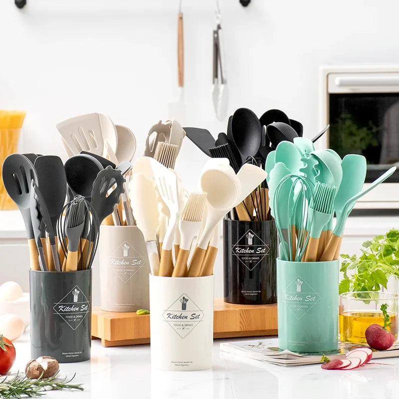 Silicone Kitchen Utensils Set